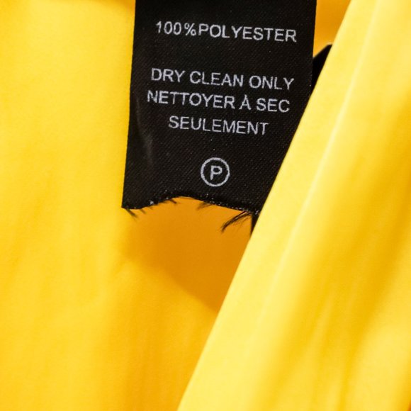 *SOLD* Smythe Yellow Satin Dress - Picture 8 of 8